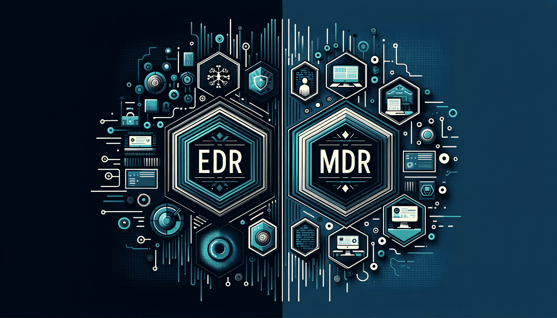 EDR automated endpoint detection versus MDR managed security operations center