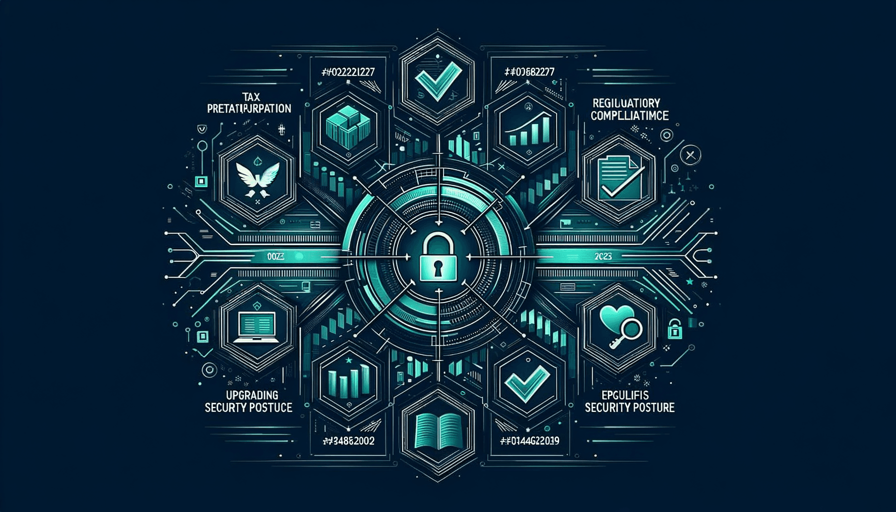 Compliance timeline with regulatory milestones and tax practice security upgrade