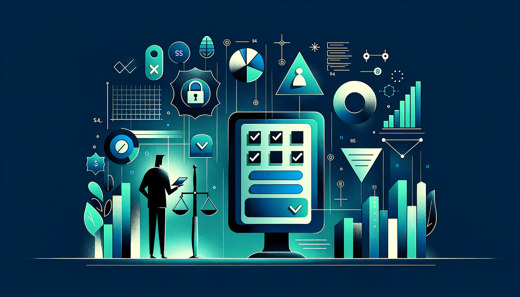 Security vendor evaluation criteria with comparison scales and service level indicators