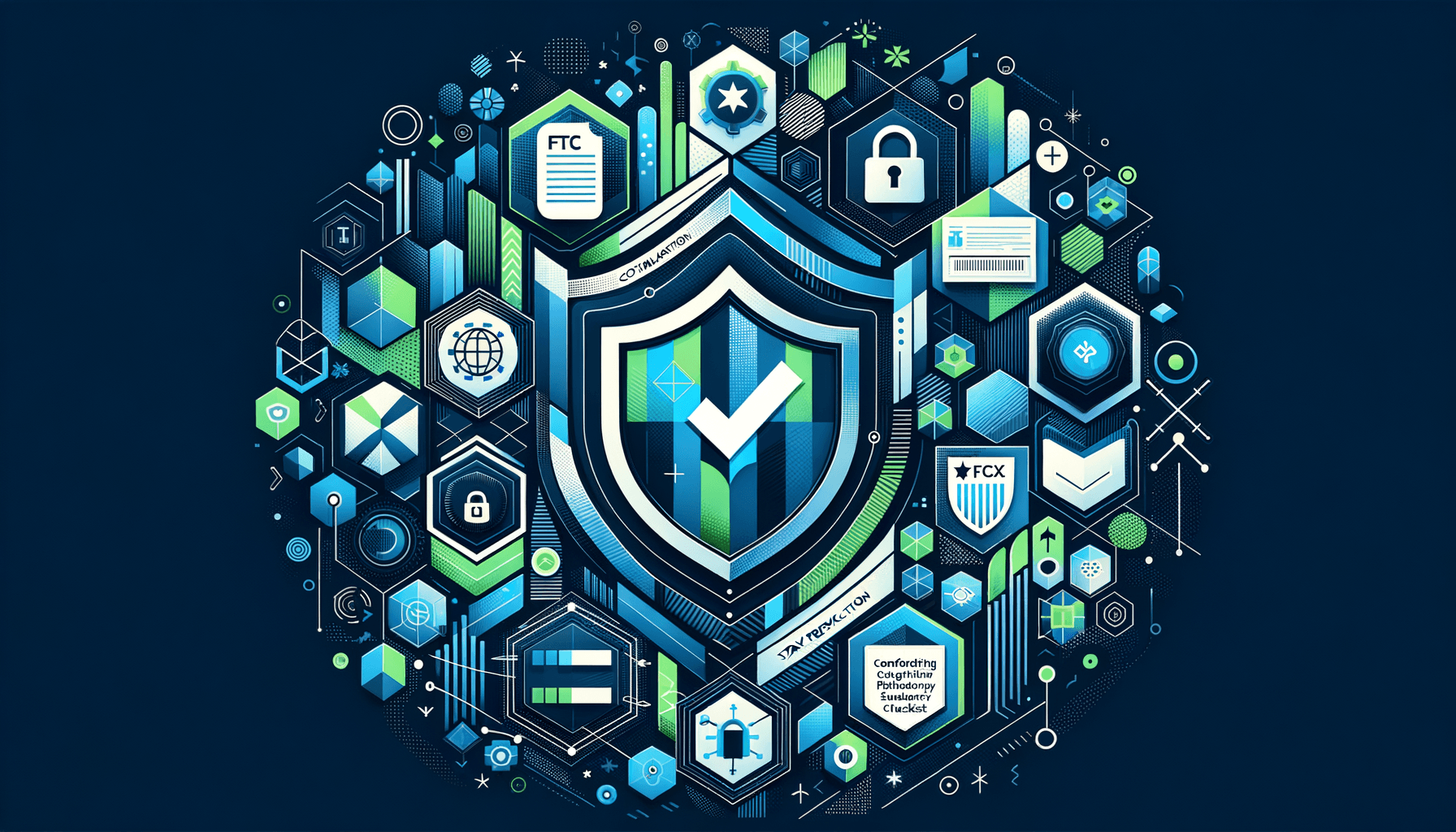 FTC regulatory shield with safeguards compliance checklist and data protection requirements